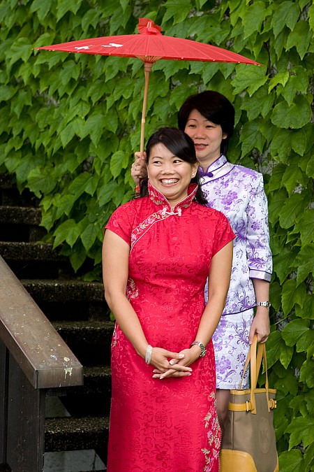 Asiatische Hochzeitszeremonie am Eibsee