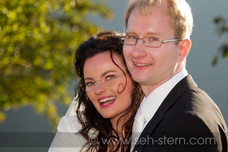 Portraits eines Brautpaars