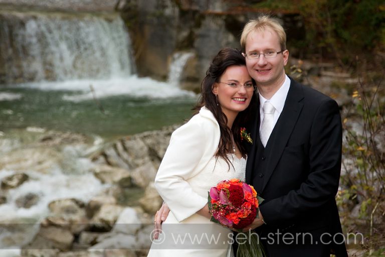 Hochzeitsportrait im Freien