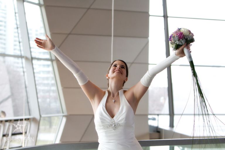 Bilder einer Hochzeit im BMW Museum