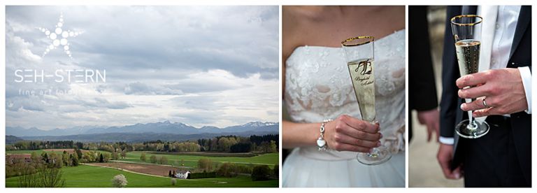 Hochzeit vor Bergpanorama