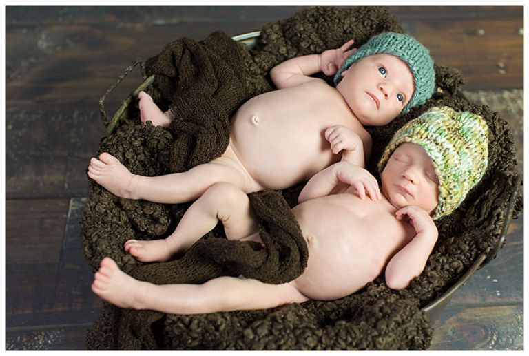 Zwillinge Neugeborenenfotos Bayern