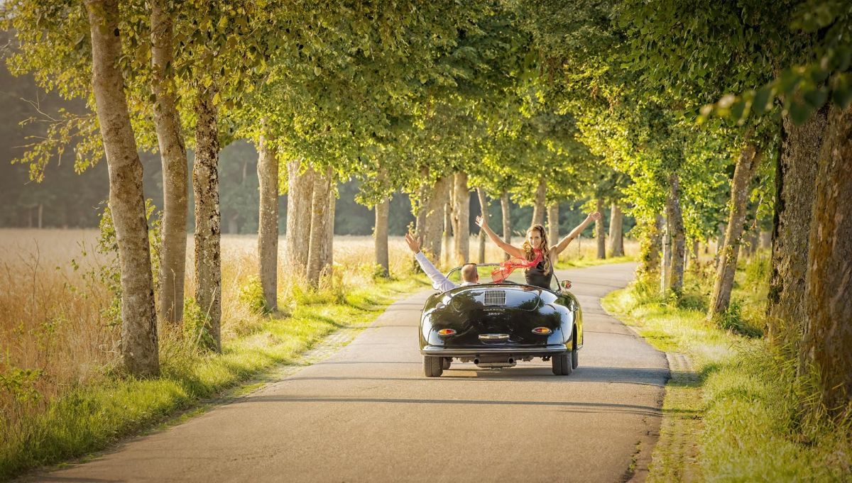 Outdoorfotoshooting mit Oldtimer