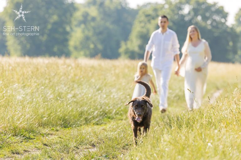 Familienfotoshooting und Schwangerschaftsfotoshooting in München | Seh-Stern Fotografie Marion Hogl